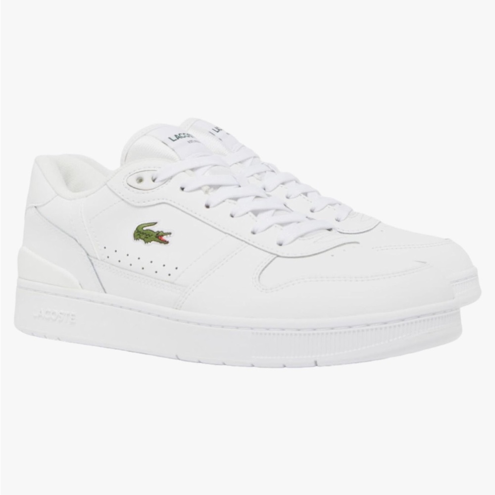 Men’s Lacoste T Clip shoes. NEVER WORN. Size 11 US. All white.